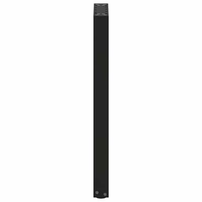 Console tafelpoten 2 st U-vormig 38x(72-73) cm staal zwart