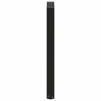 Console tafelpoten 2 st U-vormig 38x(72-73) cm staal zwart - thumbnail