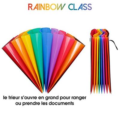 Viquel Rainbow Class voorordner, liggend model met 8 vakken