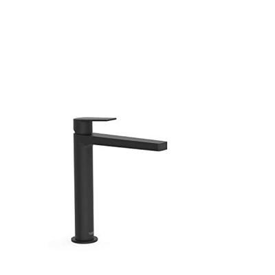 Wastafelmengkraan Tres Project 1-Hendel Uitloop Recht 20 cm Rond Mat Zwart Tres