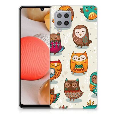 Samsung Galaxy A42 | TPU Hoesje | Vrolijke Uilen