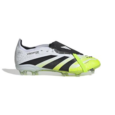 adidas Predator Elite FT Gras Voetbalschoenen (FG) Kids Wit Zwart Neongeel
