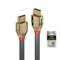 LINDY 37603 HDMI-kabel Aansluitkabel HDMI-A-stekker, HDMI-A-stekker 3.00 m Grijs 8K UHD - thumbnail