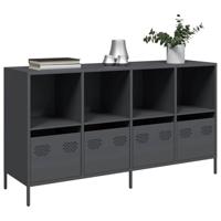 Dressoir 135x39x73,5 cm koudgewalst staal antracietkleurig - thumbnail