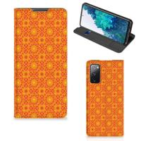 Samsung Galaxy S20 FE | Hoesje met Magneet | Batik Oranje - thumbnail