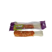 Braaaf Geperste kippenbotten voor honden, 20 cm (1 stuk) - thumbnail