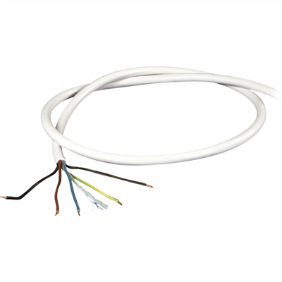Scanpart oven aansluitkabel 5x2.50mm 1,5m Inbouw accessoire Wit