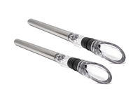 Set van 2 Wijnkoeler Sticks - Met Schenktuit - RVS - thumbnail