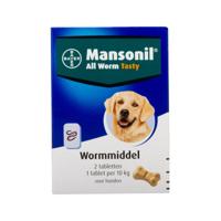 Mansonil All Worm Dog Tasty voor de hond 2 tabletten - thumbnail