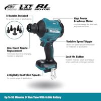 Makita DAS180Z blaas- en zuigmachine 18V - Exclusief Accu en Lader - thumbnail