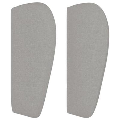 Boxspring met matras stof lichtgrijs 140x200 cm