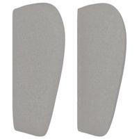 Boxspring met matras stof lichtgrijs 140x200 cm - thumbnail