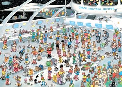 Jumbo Jan van Haasteren puzzel 2-in-1 Geef ons de ruimte + Net als in de film - 2 x 1000 stukjes