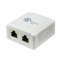 LogiLink NP0074 2 x RJ-45 Wit wandcontactdoos - thumbnail