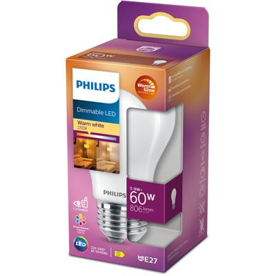 Philips Led Lamp E27 60w 806lm Peer Mat Philips Led Lamp E27 60w 806lm Peer Mat