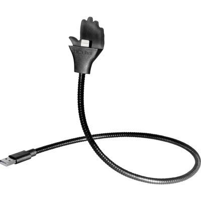 Maxtrack MH 1 L USB-kabel USB 2.0 USB-A stekker, Apple Lightning stekker 0.50 m Zwart