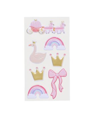 HEMA Bolle stickers prinses - 7 stuks (roze)