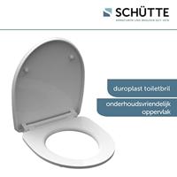 Schutte Duroplast High Gloss WC-bril WHITE WAVE met soft-close en quick-release
 82584 - thumbnail