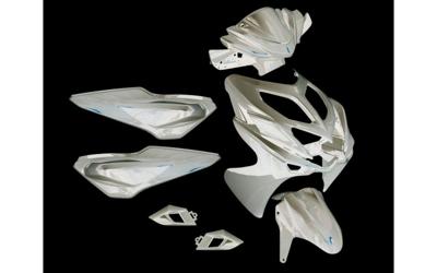 Edge plaatset aerox-r vanaf bj. 2014 9 delig wit glans