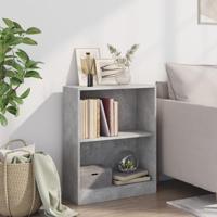 VidaXL Boekenkast 60x24x76 cm bewerkt hout betongrijs - thumbnail