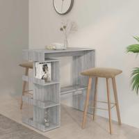 Bartafel met opbergrek 100x50x101,5 cm grijs sonoma - thumbnail