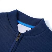 Kindervest met rits 92 marineblauw - thumbnail