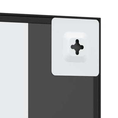 VidaXL Wandspiegel rechthoekig 30x40 cm ijzer zwart