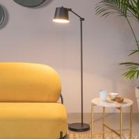 ZILT Vloerlamp 'Bret' 124cm hoog, kleur Zwart - thumbnail