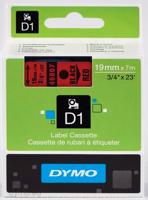 Labeltape dymo labelmanager d1 polyester 19mm rood - thumbnail
