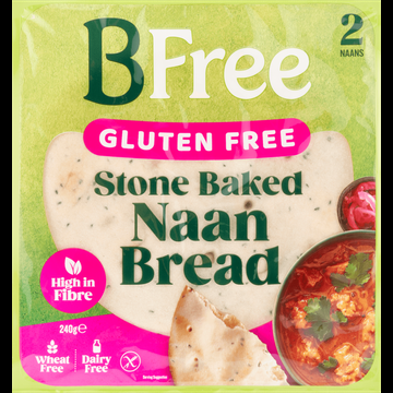BFree Gluten Free Stone Baked Naan Bread 2 Stuks 240 g bij Jumbo