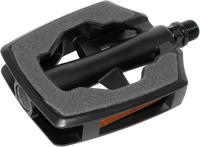 UNION Marwi pedaalset sp-890 sandblock grijs aluminium mat zwart - thumbnail