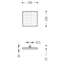 Cub Tres Regendouche 250mm 13413826 - thumbnail