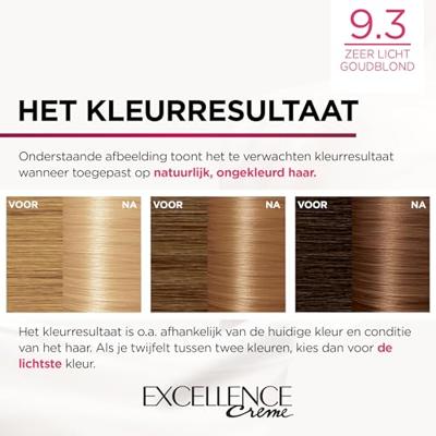 L&apos;Oréal Paris Excellence 9.3 Zeer Licht Goudblond