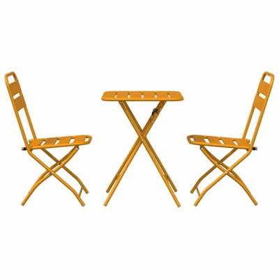 Bistroset 3 pcs Mosterdgeel Staal