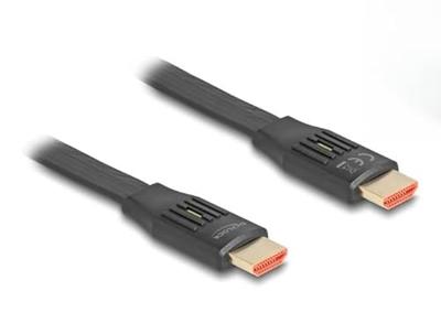 Delock 81003 HDMI-kabel HDMI Aansluitkabel HDMI-A-stekker 3 m Zwart 8K UHD, Vergulde steekcontacten, eARC