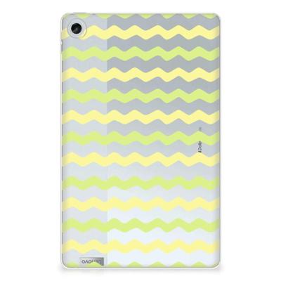 Lenovo Tab M10 Plus (3e generatie) Hippe Hoes Waves Yellow Lenovo Tab M10 Plus (3e generatie) Hippe Hoes Waves Yellow