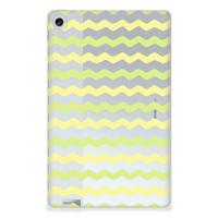 Lenovo Tab M10 Plus (3e generatie) Hippe Hoes Waves Yellow - thumbnail