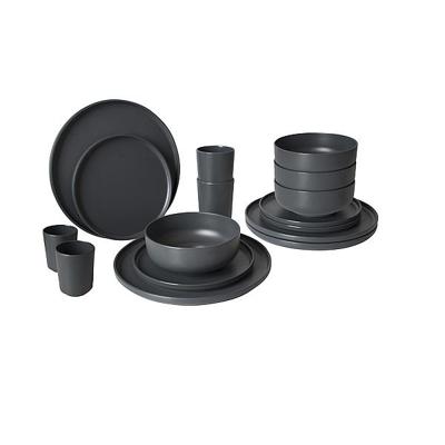Bo-camp Industrial Patom 100% Melamine 16 Delig Servies