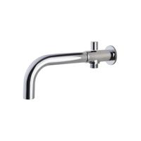 Wiesbaden inbouw-baduitloop met omstel rond 23cm chroom - thumbnail