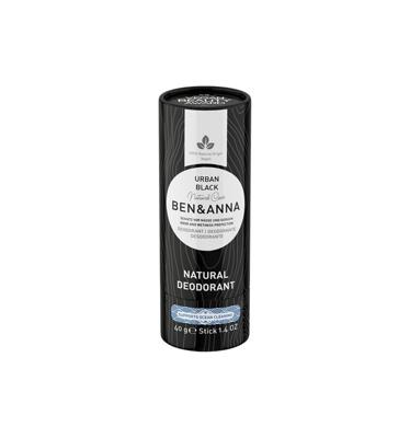 Ben & Anna Deodorant in papiertube - urban black - 40 gram