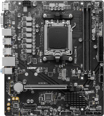 Moederbord AMD MSI PRO A620M-E Moederbord AMD MSI PRO A620M-E