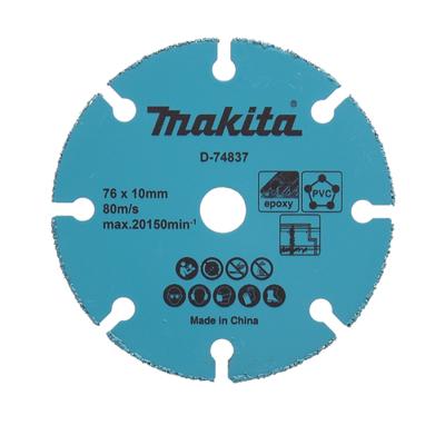 Makita D-74837 Doorslijpschijf HM/TCG 76 mm Makita D-74837 Doorslijpschijf HM/TCG 76 mm
