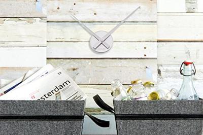 Karlsson Wandklok Little Big Time - Mini alu Zilver - Ø44cm