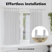 VidaXL Zwart-out gordijnen met ringen 2 pcs bleekgrijs 175 x 140 cm - thumbnail