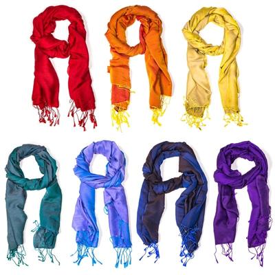 Set van 7 Chakra Sjaals Set van 7 Chakra Sjaals