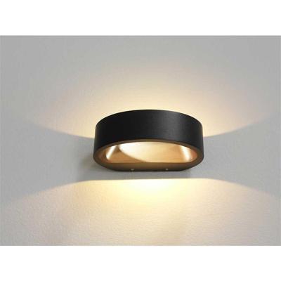 Wandlamp Artdelight Sharp 1 Lichts LED 2700K Dimbaar Zwart/Koper Wandlamp Artdelight Sharp 1 Lichts LED 2700K Dimbaar Zwart/Koper