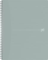 Oxford Origin spiraalschrift, ft A4+, 140 bladzijden, gelijnd, grijs - thumbnail