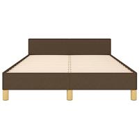 Bedframe zonder matras 120x200 cm stof donkerbruin - thumbnail