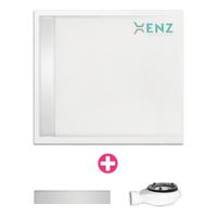 Douchebak vierkant zelfdragend Easy Tray 90x90x5cm Wit Glans - thumbnail