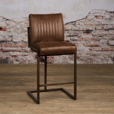 Tower Living Barkruk 'Ferro' (zithoogte 67cm), kleur Donkerbruin